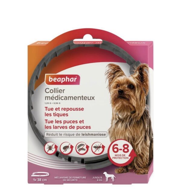 Beaphar Collier médicamenteux petit chien <8kg