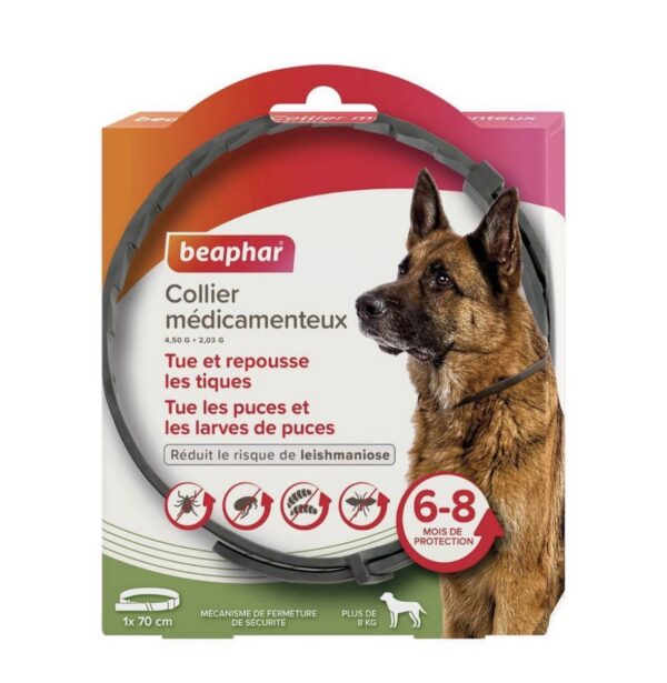 Beaphar Collier médicamenteux grand chien >8kg
